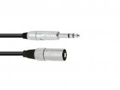 Omnitronic propojovací kabel XLR samec/Jack 6,3 stereo, 20 cm, černý