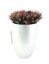 Květináč hliník-laminát, 49cm, lesklý-bílý