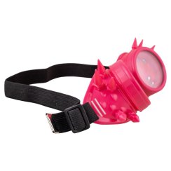 Steampunkové brýle růžové 