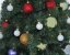 Vánoční dekorační ozdoby, 6 cm, fialová metalíza, 6 ks - použito (8350128G)