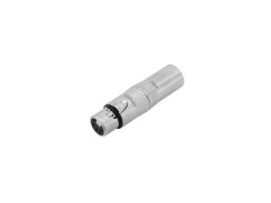 Redukce Neutrik NA3M5F, XLR 3-pólová zástrčka - XLR 5-pólová zásuvka
