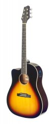 Stagg SA35 DSCE-VS LH, elektroakustická kytara levoruká