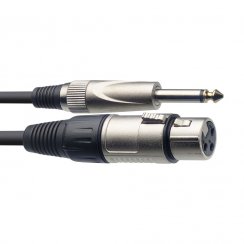Stagg SMC3XP, kabel mikrofonní XLR/Jack, 3m