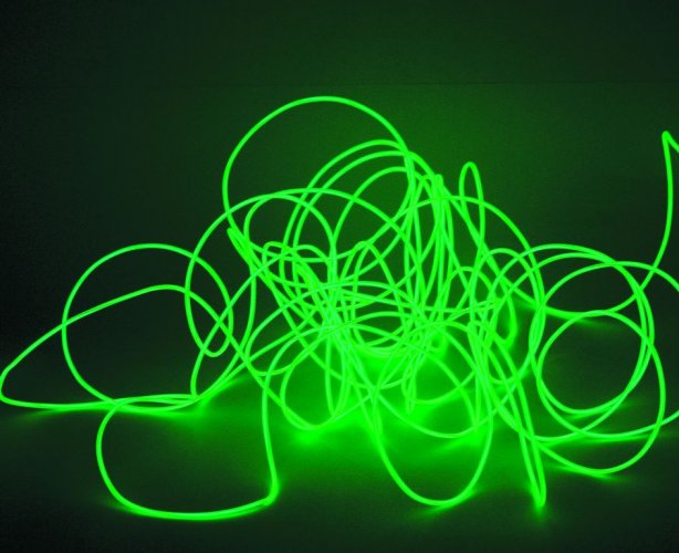 Eurolite neonový provázek 2mm, 2m, zelený