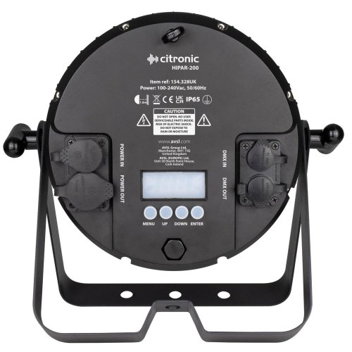 Citronic HIPAR-200, LED PAR 18x 15W RGBLA-UV, IP 65