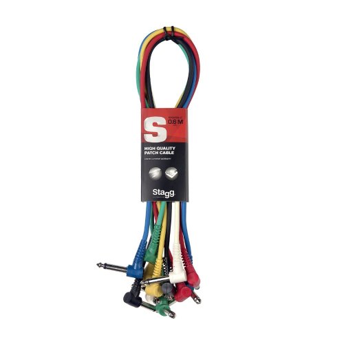 Stagg SPC060L E, kabel propojovací 6x JACK/JACK, 60cm