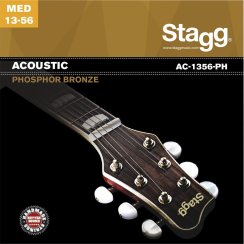 Stagg AC-1356-PH, sada strun pro akustickou kytaru, medium