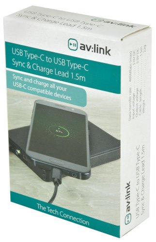 AV:Link Kabel 2x USB typ C, 1,5m