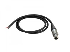 PSSO DMX kabel, XLR Neutrik 3pin (F), 1 m, černý PSSO DMX kabel, XLR Neutrik 3pin (F), 1 m, černý