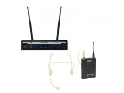 Relacart set UR-222S + BP UT-222 + HS HM-600S, 1-kanálový UHF bezdrátový mikrofonní systém