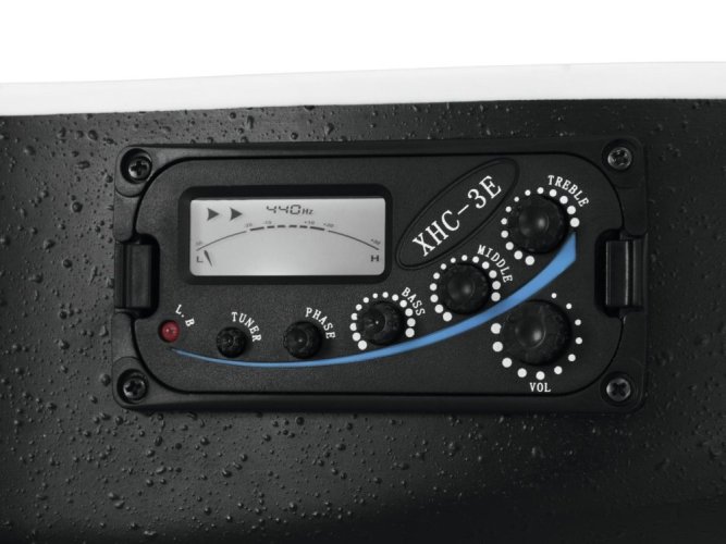 Dimavery RB-300, elektroakustická kytara typu Ovation, redburst žíhaná