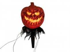 Halloweenské svítící dýně s kolíky, sada 3 ks, 39 cm