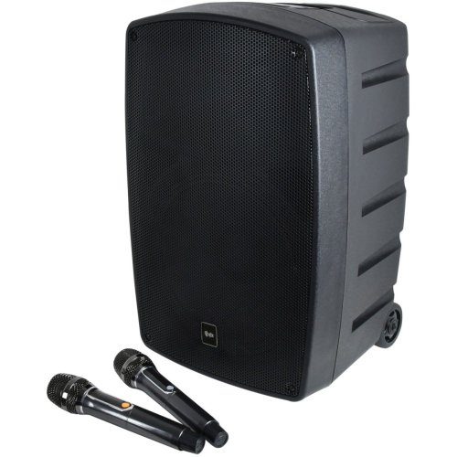 QTX PERFORMER-12, přenosný 12" PA systém, 2x dobíjecí UHF mikr., 200W