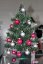 Vánoční dekorační ozdoby, 3,5 cm, fialová metalíza, 48 ks