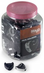 Stagg PHB-100 BK/CR zásobník na trsátka (dvě barvy), balení 100 ks