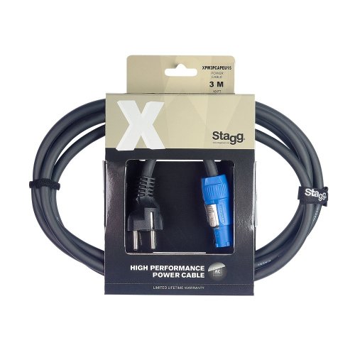 Stagg XPW3PCAPEU15, napájecí kabel 3x1,5 mm, 3m