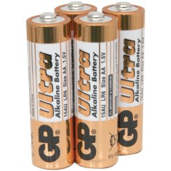 Baterie 1,5V GP AA (tužkové), 4pack Ultra alcaline