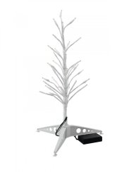 Stromek s LED diodami, výška 40 cm, studená bílá, na baterii