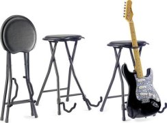 Stagg GIST-300, stolička skládací s kytarovým stojanem - rozbaleno (25019073)