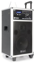 Skytec ST-100, mobilní 8" zvukový systém CD-MP3-SD-USB-2xVHF 100W