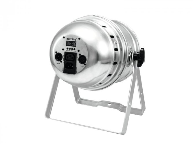 Eurolite LED PAR-64, 12x8W QCL, Floor stříbrný