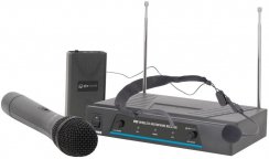 QTX VHF-N2 bezdrátový mikrofon, 2 kanálový, 174,1 + 175 MHz