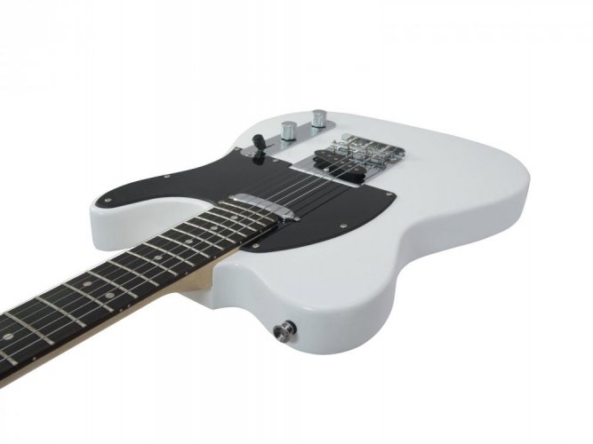 Dimavery TL-401, elektrická kytara, bílá