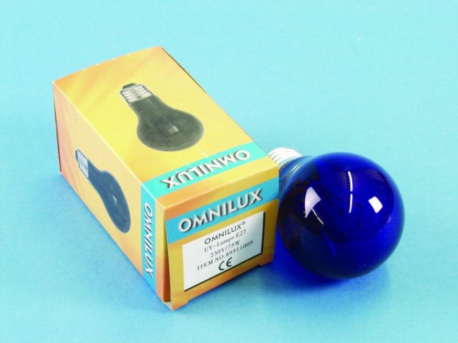 Omnilux UV A19 žárovka 75W E-27