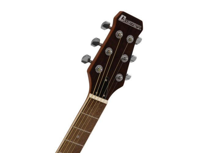 Dimavery RB-300, elektroakustická kytara typu Ovation, černá