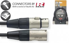 Stagg NMC1R, mikrofonní kabel XLR/XLR, 1m
