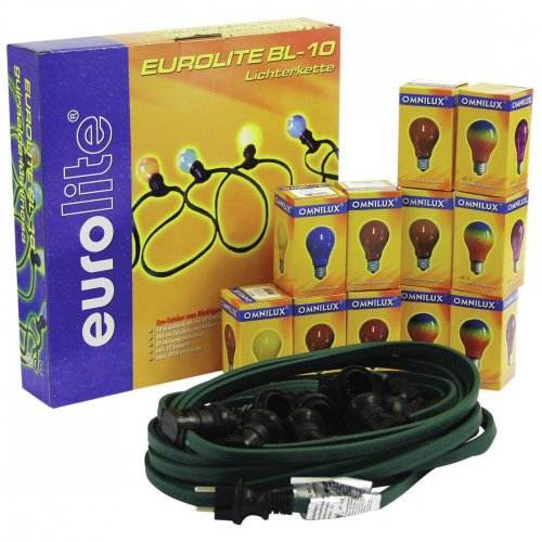 Eurolite BL-10, světelný řetěz E27, 10m
