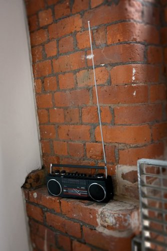 QTX retro kazetový přehrávač BT/MP3/radio, černý - rozbaleno (SA120205)