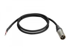 PSSO DMX kabel, XLR Neutrik 3pin (M), 1 m, černý PSSO DMX kabel, XLR Neutrik 3pin (M), 1 m, černý