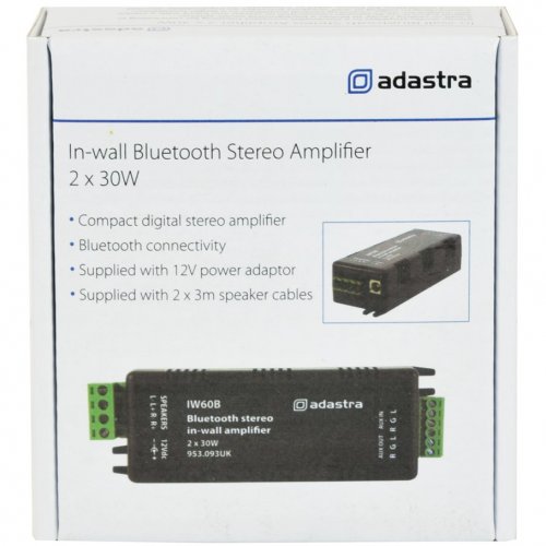 Adastra IW60B, nástěnný zesilovač 2x 30W s Bluetooth