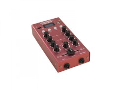Omnitronic GNOME-202P, 2-kanálový, USB, MP3, Bluetooth, červený
