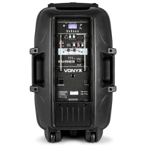 Vonyx SPJ-PA915, mobilní 15" zvukový systém MP3/BT/2x UHF