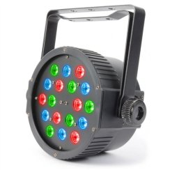 BeamZ LED FlatPAR 18x 1W RGB, IR, DMX - použito (SK151270)