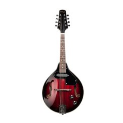 Stagg M50 E, elektroakustická bluegrassová mandolína, redburst Stagg M50 E, elektroakustická bluegrassová mandolína, redburst