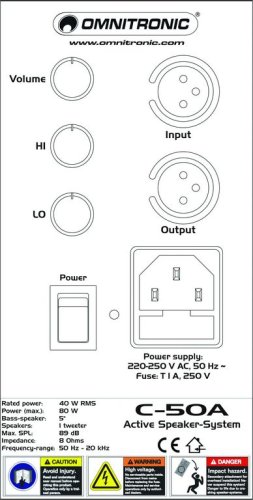 EUROLITE TV čep (28 mm) s montážní deskou