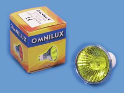 Omnilux lampa 230V/50W GU-10 25, žlutá