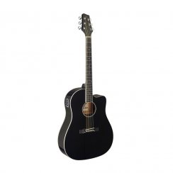 Stagg SA35 DSCE-BK, elektroakustická kytara
