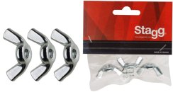 Stagg 13G-HP, křídlová matka, 6 mm, 3ks