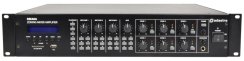 Adastra RM406, 100V 6-zónový mixážní zesilovač, 6x40W, BT/MP3/FM Adastra RM406, 100V 6-zónový mixážní zesilovač, 6x40W, BT/MP3/FM