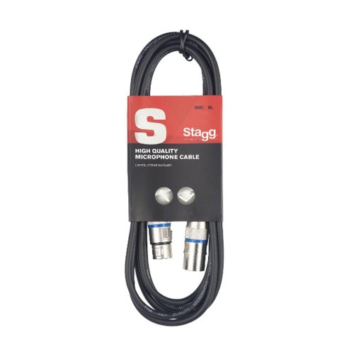 Stagg SMC6 BL, kabel mikrofonní XLR/XLR, 6m
