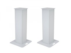 Eurolite 2x pódiový stojan 100 cm vč. bílých návleků a tašek Eurolite 2x pódiový stojan 100 cm vč. bílých návleků a tašek