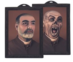 Halloween fotorámeček hologram kněz