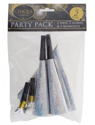 Párty set pro 2 osoby, stříbrný Párty set pro 2 osoby, stříbrný