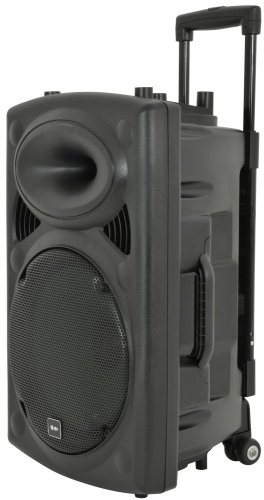 QTX QR-12PA, mobilní 12" zvukový systém MP3/SD/USB/2x VHF, 200W - poškozeno (sa178843)