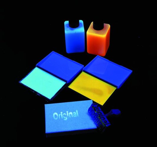 UV razítkovací barva 50 ml, modrá