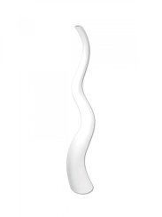 Wave designový květináč 100cm, bílý